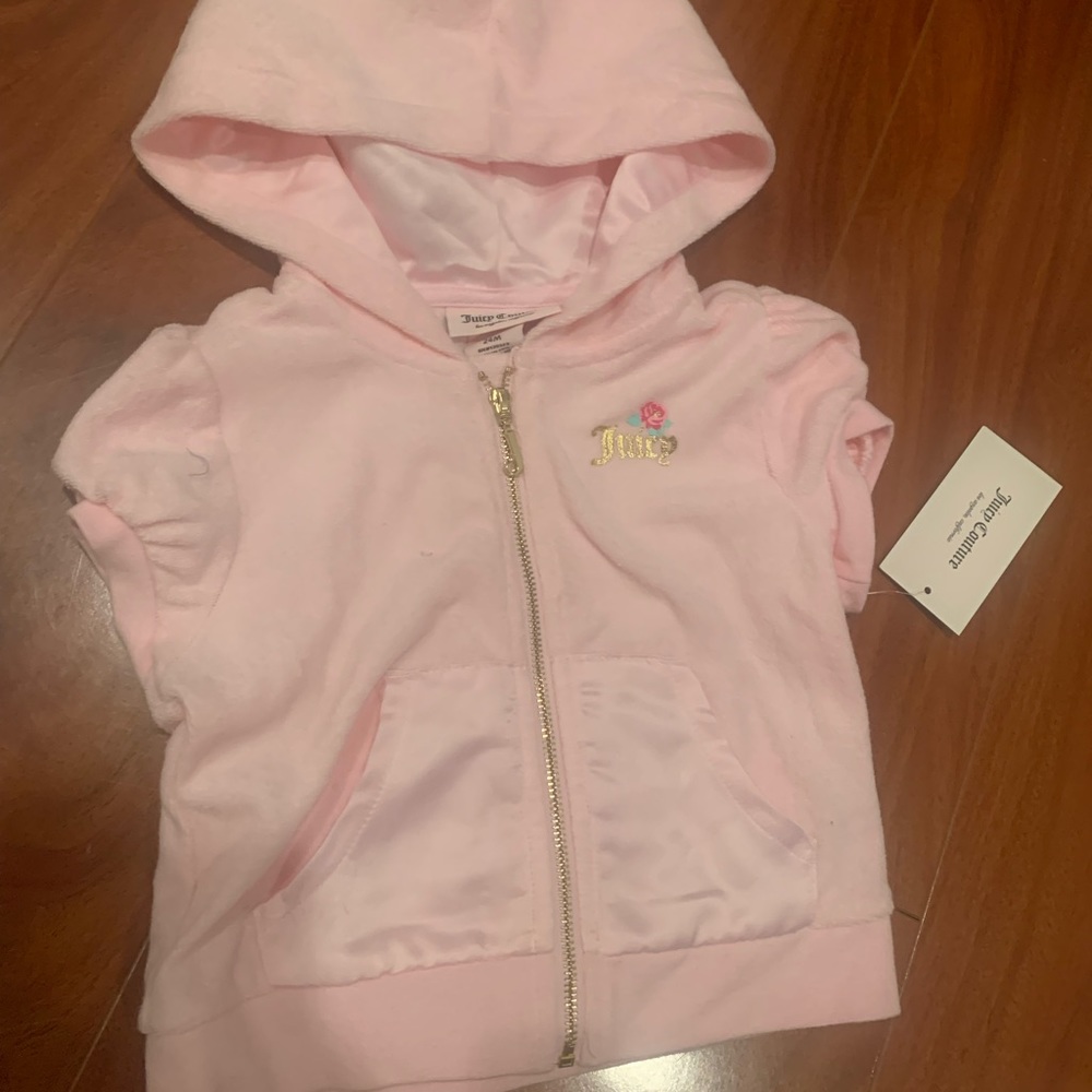 Juicy Couture Hoodie Vest, size 24m.
